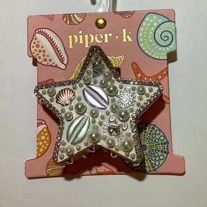 Starfish Shaped Hair Claw Clip By Piper K New